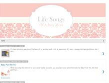 Tablet Screenshot of lifesongsofabusymom.com
